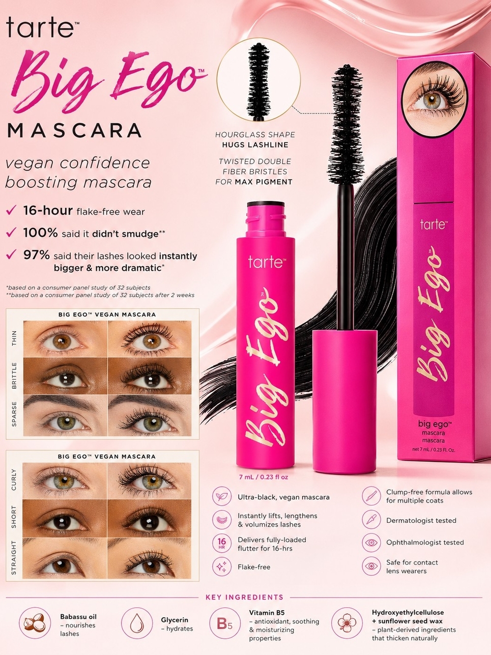 Tarte Big Ego Mascara – Black